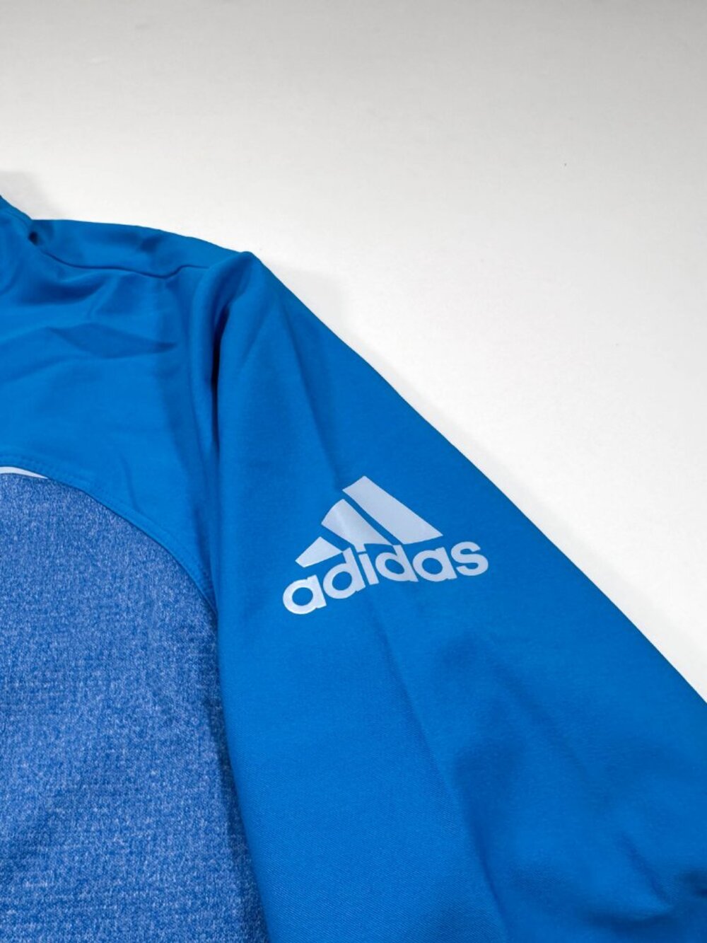 Adidas Golf Go-To 1/4 Zip Large Blue Long Sleeve Pullover NEW NWT - Picture 3 of 5